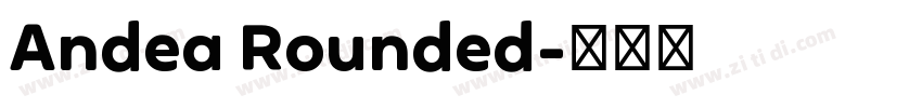 Andea Rounded字体转换